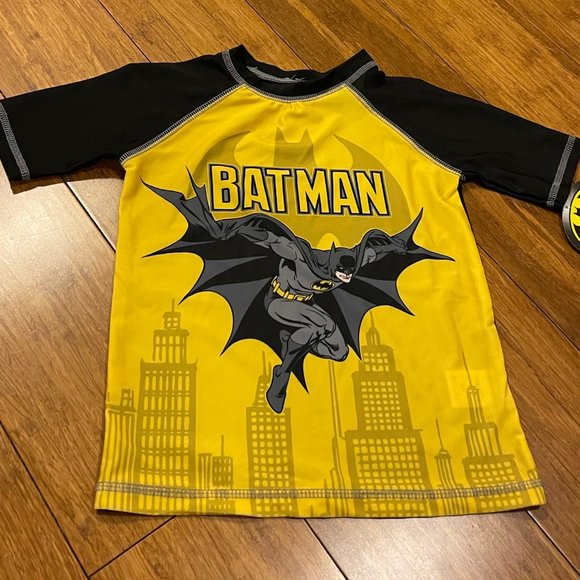 Batman Swimwear Boy's Size 5/6 Top and Shorts new
